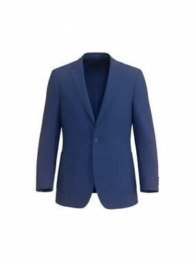 Stafford Deep Blue Two-Button Sport Coat Classic Fit 48 Regular NWT